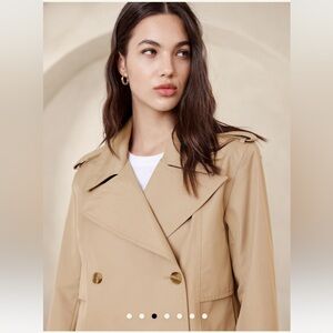 NWT Oversized Short Trench Coat